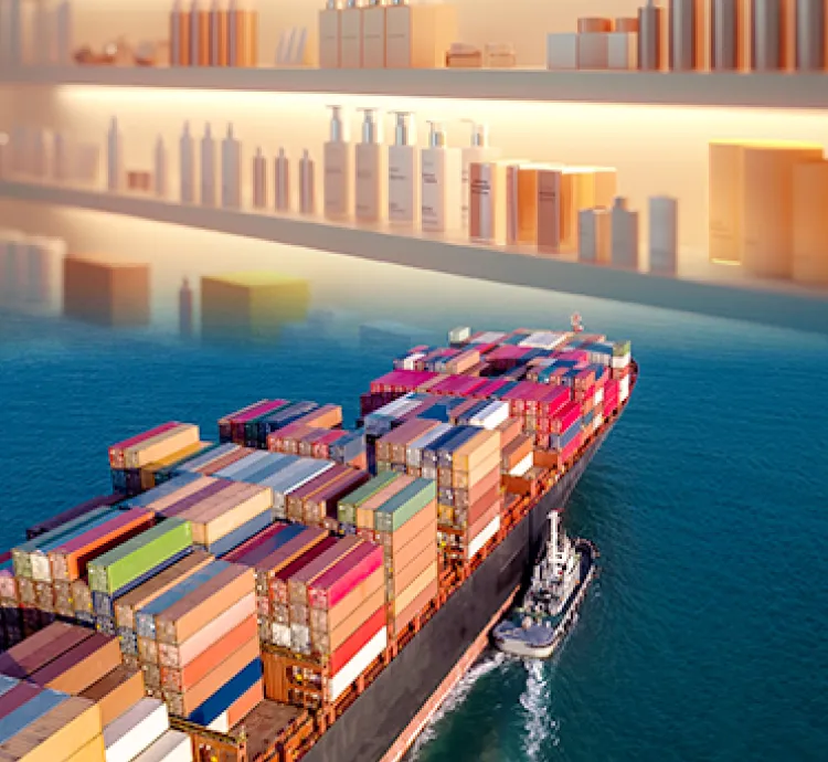 化粧品とタンカー